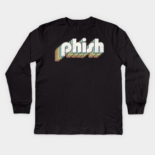 vintage color Phish Kids Long Sleeve T-Shirt